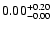 $\rm0.00_{-0.00}^{+0.20}$