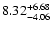 $\rm 8.32_{-4.06}^{+6.68}$