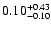 $\rm0.10_{-0.10}^{+0.43}$