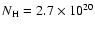 $N_{\rm {H}} = 2.7 \times 10^{20}$