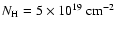 $N_{\rm{H}}=5 \times 10^{19}~{\rm cm^{-2}}$