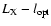 $L_{\rm X} - l_{\rm opt}$