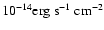 $10^{-14} {\rm erg~s^{-1}~ cm^{-2}}$