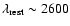 $\lambda_{\rm rest} \sim 2600$