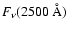$F_\nu(2500~{\rm\AA})$