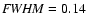 ${\it FWHM}=0.14$