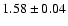 $1.58\pm0.04$