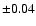 $\pm0.04$