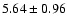 $5.64\pm0.96$