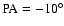 ${\rm PA}= -10^{\circ}$