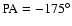 ${\rm PA}= -175^{\circ}$