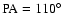 ${\rm PA} = 110^{\circ}$