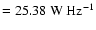 $\rm =25.38~W~Hz^{-1}$