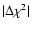 $\vert\Delta\chi^{2}\vert$