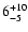 $\rm 6^{+10}_{-5}$