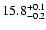 $\rm 15.8 ^{+0.1}_{-0.2}$