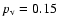 $p_{{\rm v}}=0.15$