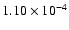$1.10\times10^{-4}$