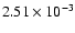 $2.51\times10^{-3}$