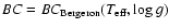 $BC =
BC_{\rm Bergeron} (T_{\rm eff} ,\log g)$
