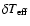 $\delta T_{\rm eff}$