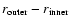 $r_{\rm outer}- r_{\rm inner}$