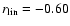 $r_{\rm lin}=-0.60$
