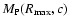 $M_{\rm P}(R_{\rm max},c)$