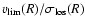 $v_{\rm lim}(R)/\sigma_{\rm los}(R)$