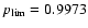 $p_{\rm lim}=0.9973$