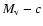 $M_{\rm v}-c$