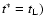 $t^*=t_{\rm L})$