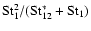 ${\rm St}_1^2/({\rm St}^*_{12} + {\rm St}_1)$