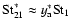 ${\rm St}_{21}^* \approx y_{\rm a}^* {\rm St}_1$