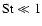${\rm St} \ll 1$