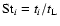 ${\rm St}_i = t_i/t_{\rm L}$