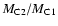 $M_{\rm C2}/M_{\rm C1}$