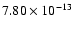 $7.80\times 10^{-13}$