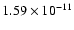 $1.59\times 10^{-11}$