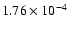 $1.76\times 10^{-4}$