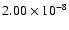 $2.00\times 10^{-8}$