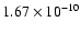 $1.67\times 10^{-10}$