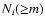 $N_{i}({\geq}m)$
