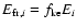 $E_{{\rm fr},i} = f_{\rm ke}E_{i}$