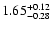 $\rm 1.65^{+ 0.12}_{- 0.28 }$