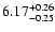 $\rm 6.17^{+ 0.26}_{- 0.25 }$