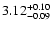 $\rm 3.12^{+ 0.10}_{- 0.09 }$