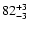 $\rm 82^{+ 3}_{- 3 }$