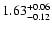 $\rm 1.63^{+ 0.06}_{- 0.12 }$