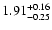 $\rm 1.91^{+ 0.16}_{- 0.25 }$